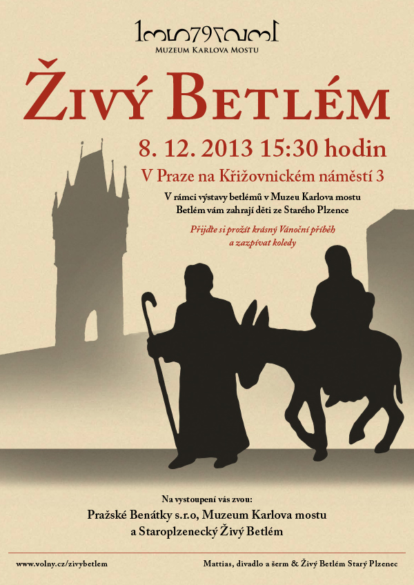 Živý betlém - plakát | Muzeum Karlova mostu