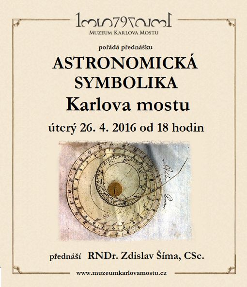 Astronomická symbolika Karlova mostu - plakát | Muzeum Karlova mostu