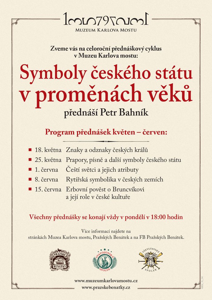 Symboly českého státu v proměnách věků - plakát | Muzeum Karlova mostu