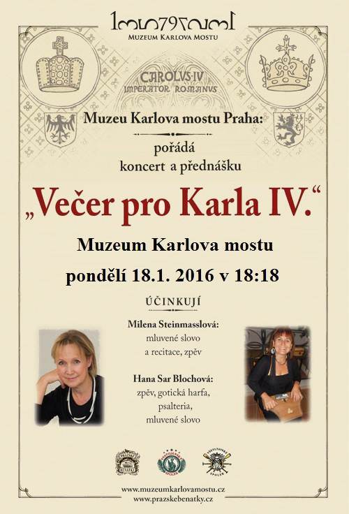 Večer pro Karla IV. - plakát | Muzeum Karlova mostu