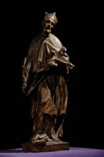 Св. Ян Непомуцкий - Гипсовое боццетти Матиаса Раухмюллера - образец для всех статуй святого | Музей Карлова моста