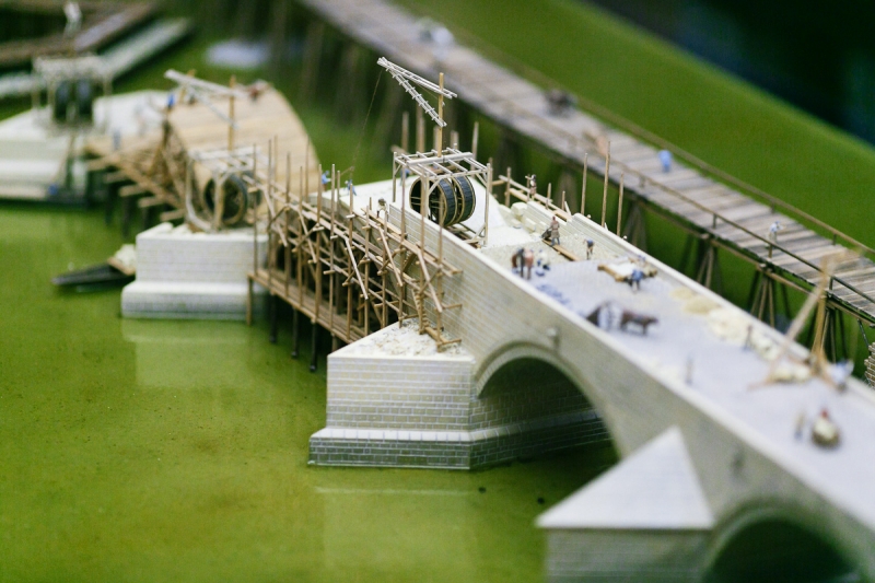 Model stavby Karlova mostu | Muzeum Karlova mostu